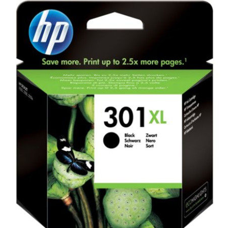 Cartucho Original HP 301XL Negro - CH563EE [ML-8][PAG-480]
