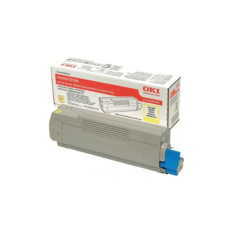 Toner Original OKI 43381905 Amarillo - 43381905 [PAG-2000]