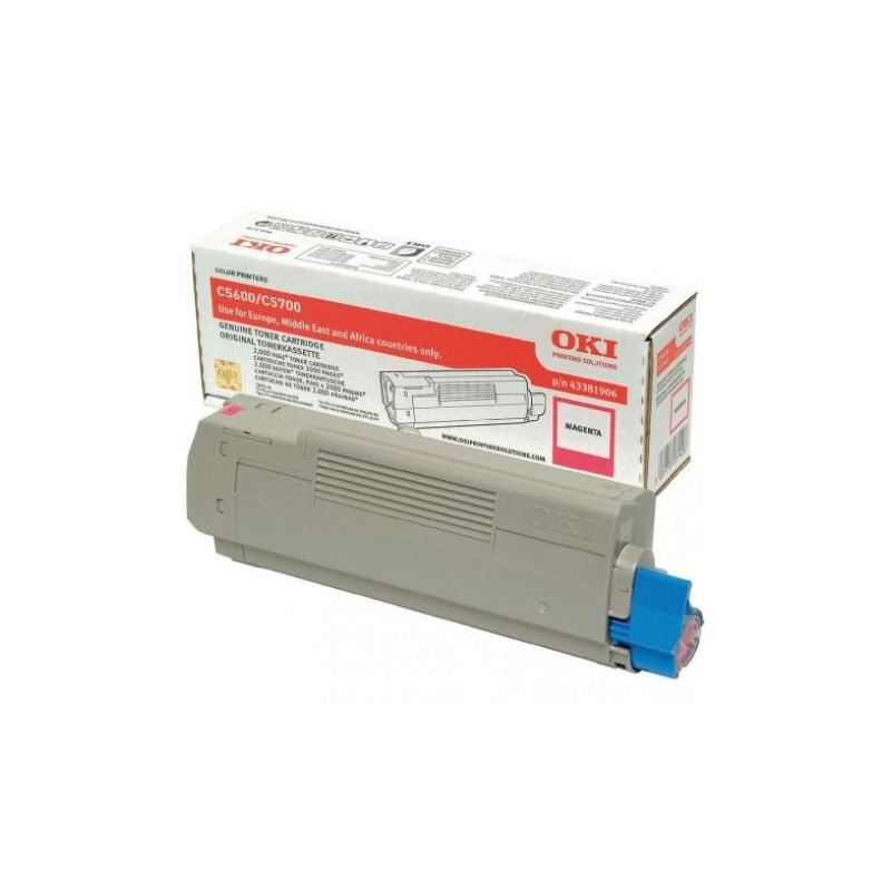 Toner Original OKI 43381906 Magenta - 43381906 [PAG-2000]