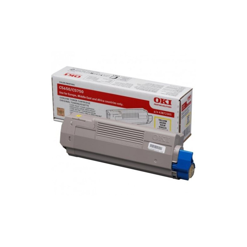 Toner Original OKI 43872305 Amarillo - 43872305 [PAG-2000]