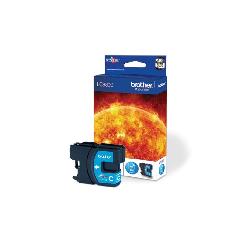 Cartucho Original BROTHER LC980 Cyan - LC980C [ML-5.5][PAG-260]