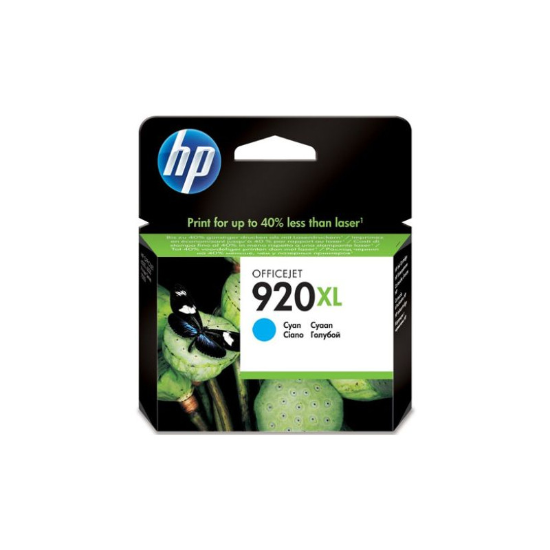 Cartucho Original HP 920XL Cian - CD972AE [ML-6][PAG-700]