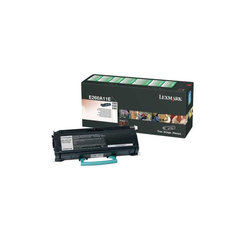 Toner Original LEXMARK E260A11E Negro - E260A11E [PAG-3500]