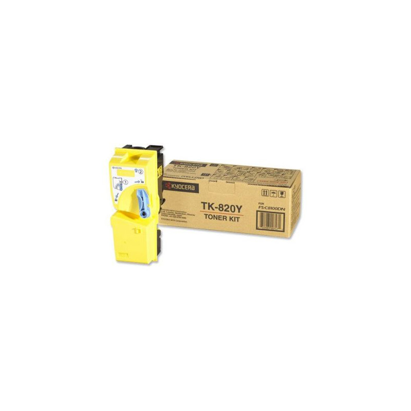 Toner Original KYOCERA-MITA TK820 Amarillo - TK820Y [PAG-7000]
