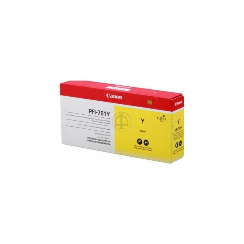 Cartucho Original CANON PFI-701 Amarillo - PFI701Y [ML-700]