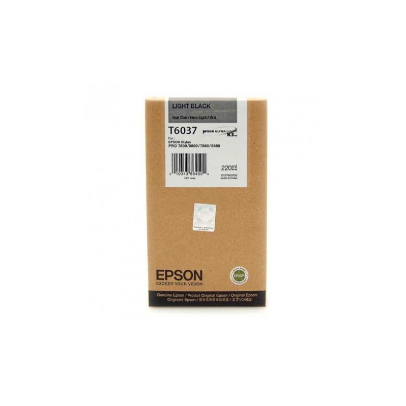 Cartucho  Original EPSON T6037 Gris - C13T603700 [ML-220]