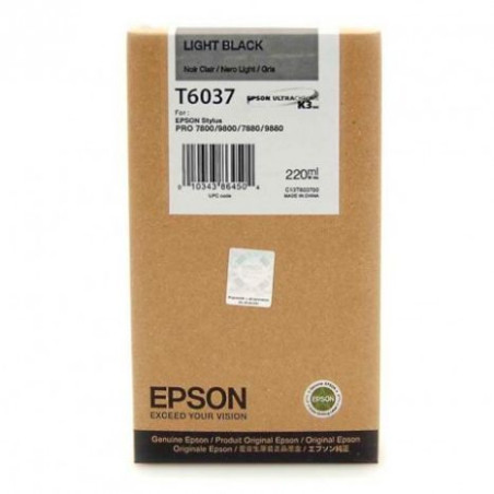 Cartucho  Original EPSON T6037 Gris - C13T603700 [ML-220]