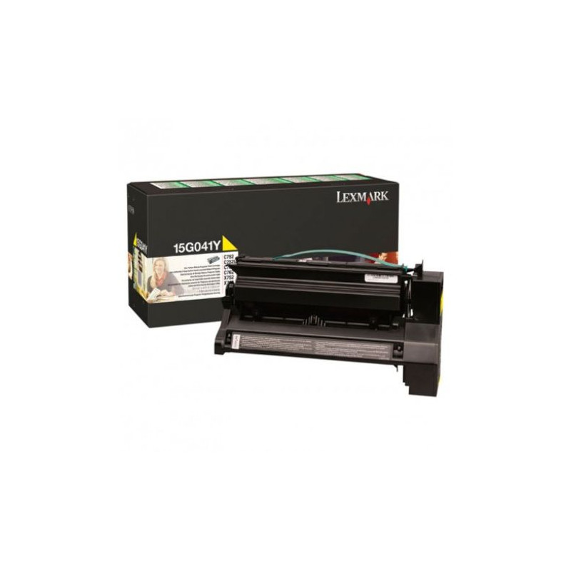 Toner Original LEXMARK 15G041 Amarillo - 15G041Y [PAG-6000]