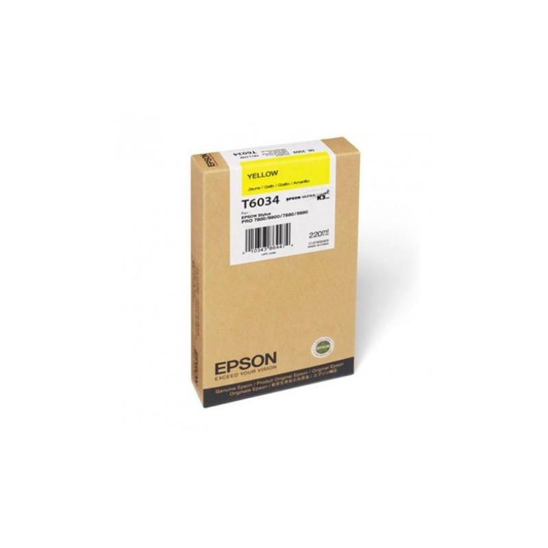 Cartucho Original EPSON T6034 Amarillo - C13T603400 [ML-220]