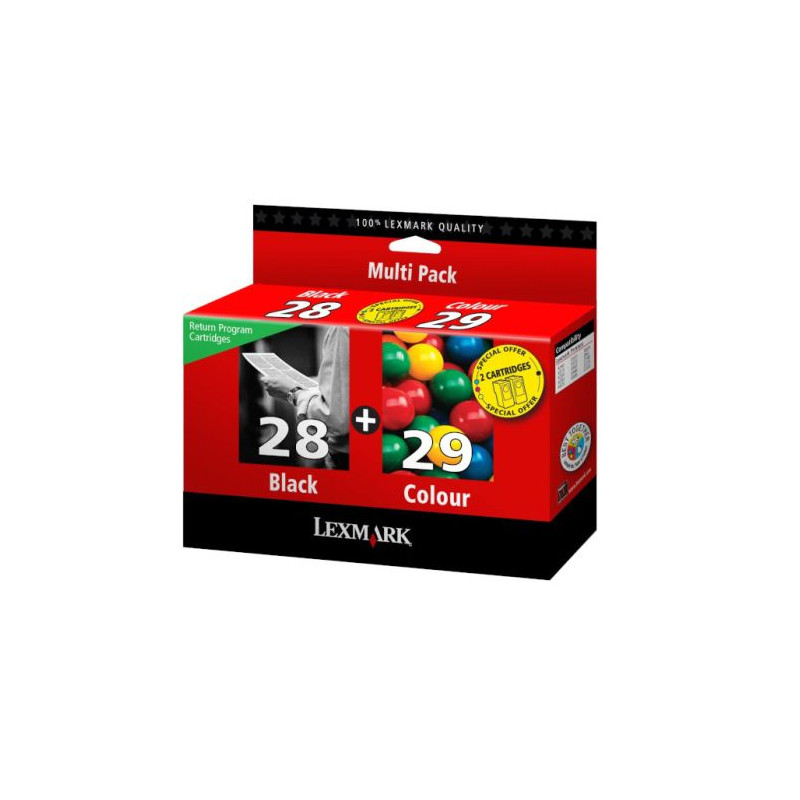 Cartucho Original LEXMARK 28/29 Negro - 18C1520E [ML-21][PAG-175]
