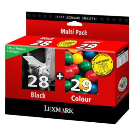 Cartucho Original LEXMARK 28/29 Negro - 18C1520E [ML-21][PAG-175]