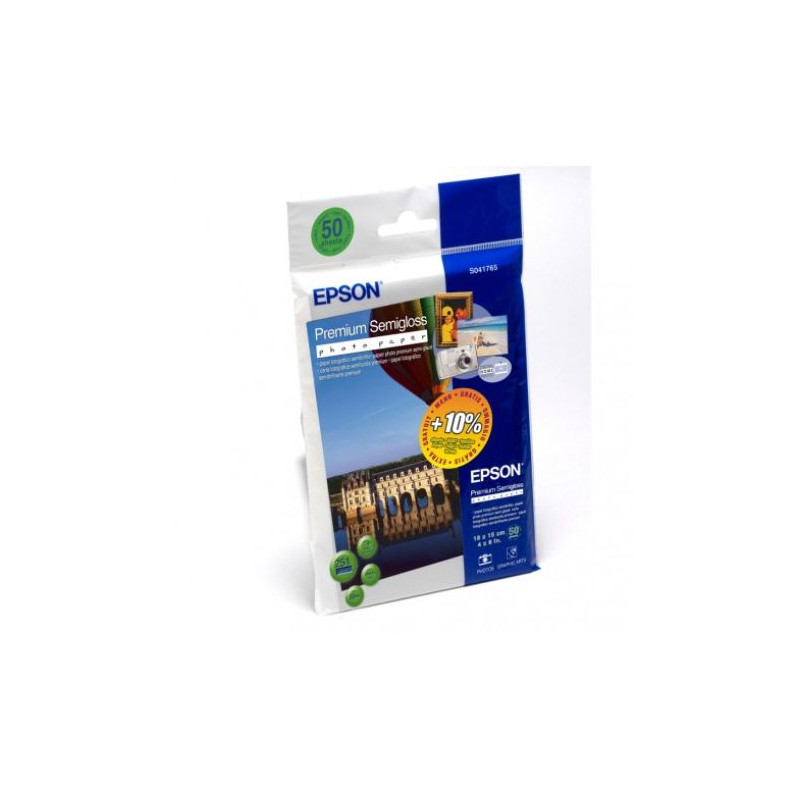Papel Fotográfico Original EPSON Premium Semiglossy 10 x 15 251 gr 50 Hojas - C13S041765