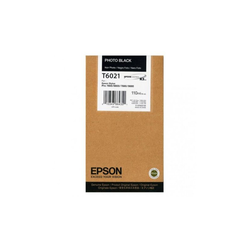 Cartucho  Original EPSON T6021 Negro - C13T602100 [ML-110]