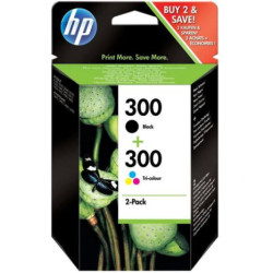 Pack Cartucho Original HP 300 BK+C+M+Y - CN637EE [ML-4][PAG-190]