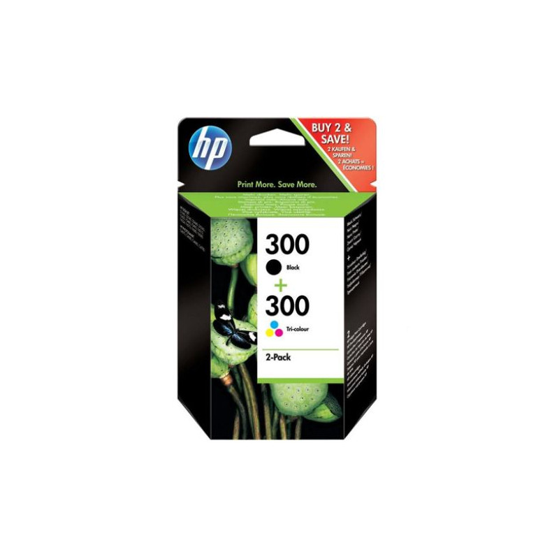 Pack Cartucho Original HP 300 BK+C+M+Y - CN637EE [ML-4][PAG-190]