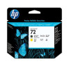 Cabezal HP 72 Negro Mate + Amarillo - C9384A [ML-175]