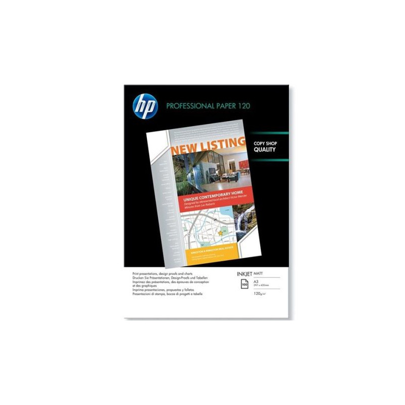 Papel Fotográfico Original HP Matt A3 100 Hojas - Q6594A