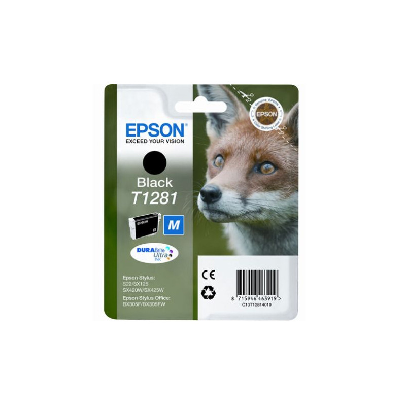 Cartucho Original EPSON T1281 Negro - C13T12814010 [ML-5.9][PAG-185]