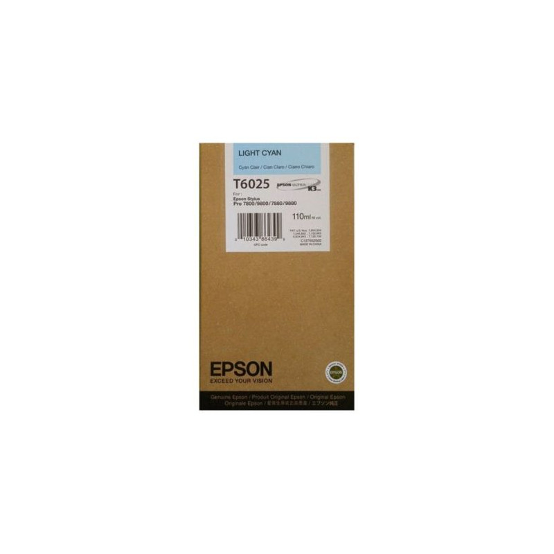 Cartucho Original EPSON T6025 Cyan claro - C13T602500 [ML-110]