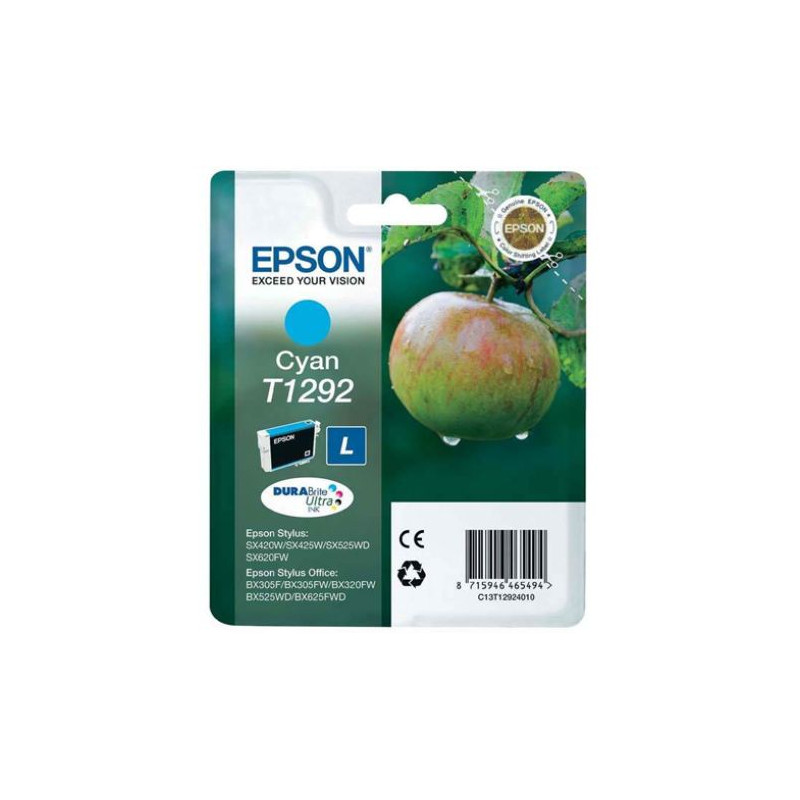 Cartucho Original EPSON T1292 Cyan - C13T12924010 [ML-13][PAG-470]