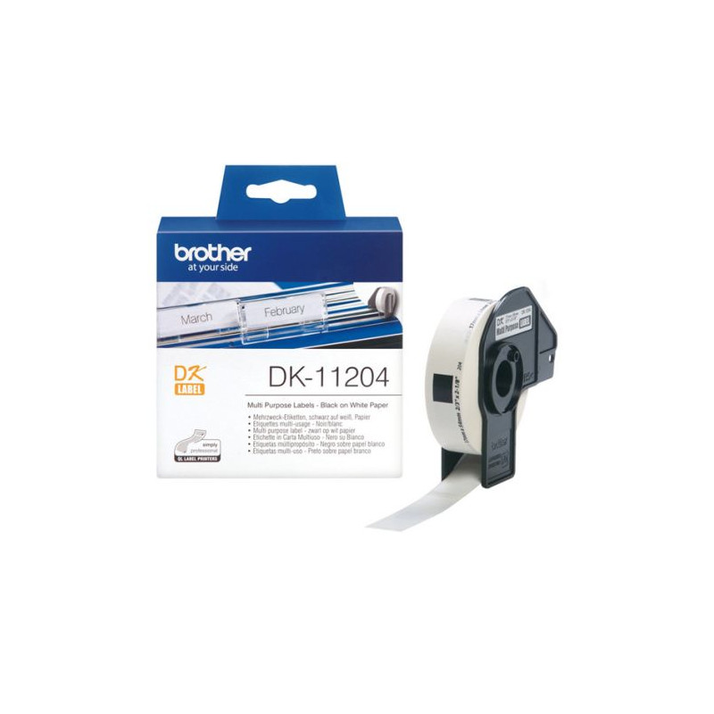 Etiquetas Original BROTHER 17 x 54 mm 400 Etiquetas - DK11204