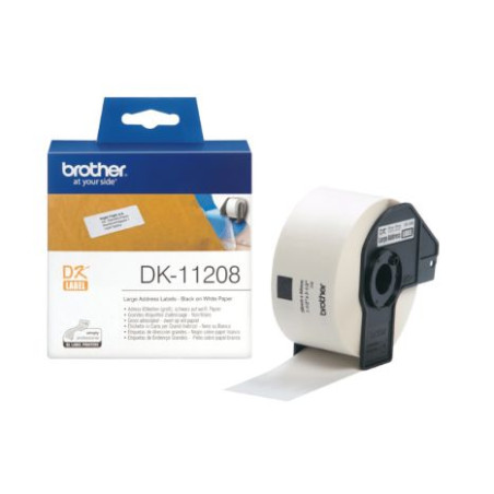 Etiqueta Precortada Original BROTHER 38 mm x 90 mm 400 unidades - DK11208