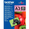 Papel Fotográfico Original BROTHER GLOSSY A3 260 gr 20 Hojas - BP71GA3