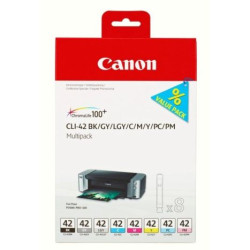 Pack Cartucho Original CANON CLI42 BK+C+M+Y - 6384B010 [ML-13][PAG-550]