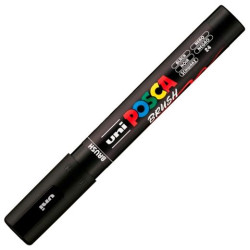 311852000 POSCA MARCADOR PC-5BR BRUSH PUNTA M SEMIFLEXIBLE NEGRO
