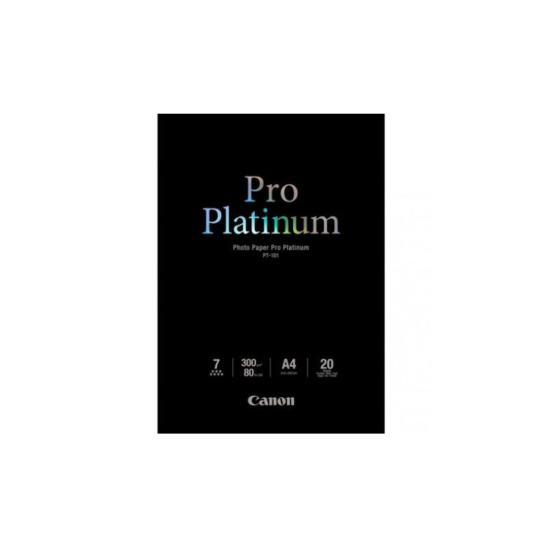 Papel Fotográfico Original CANON Platinium Pro A4 20 Hojas - 2768B016