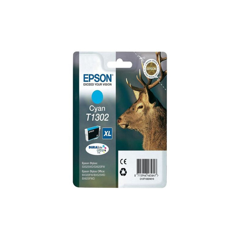 Cartucho Original EPSON T1302XL Cian - C13T13024010 [ML-10.1][PAG-765]