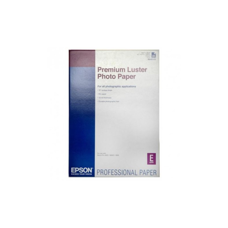 Papel Fotográfico Original EPSON Luster Premium A2 240 gr 25 Hojas - C13S042123