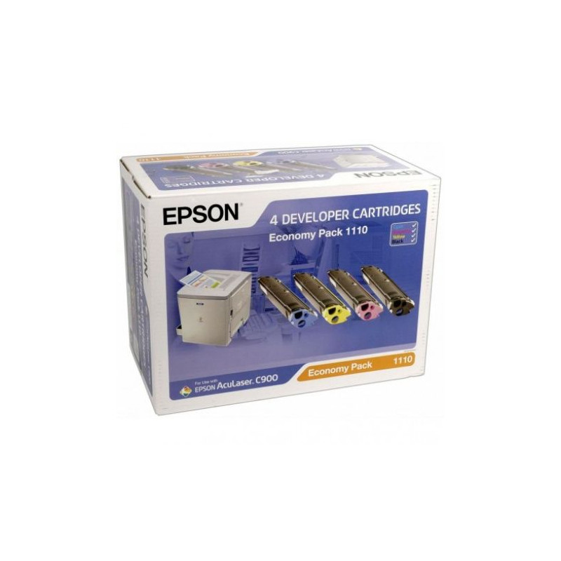 Pack Toner Original EPSON S051110 BK+C+M+Y - C13S051110 [PAG-15000]