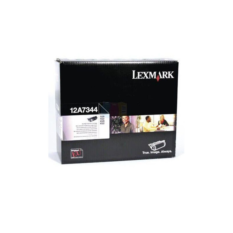 Toner Original LEXMARK 12A7344 Negro - 12A7344 [PAG-20000]