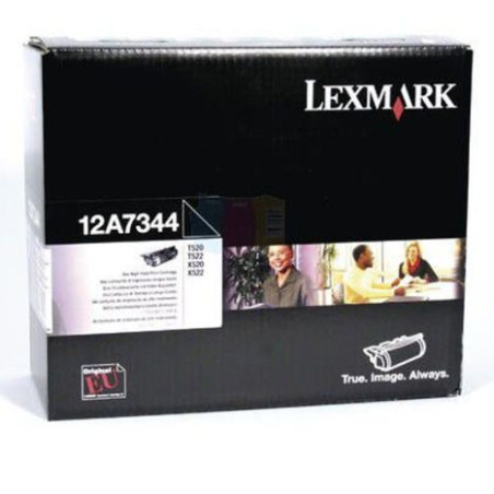 Toner Original LEXMARK 12A7344 Negro - 12A7344 [PAG-20000]
