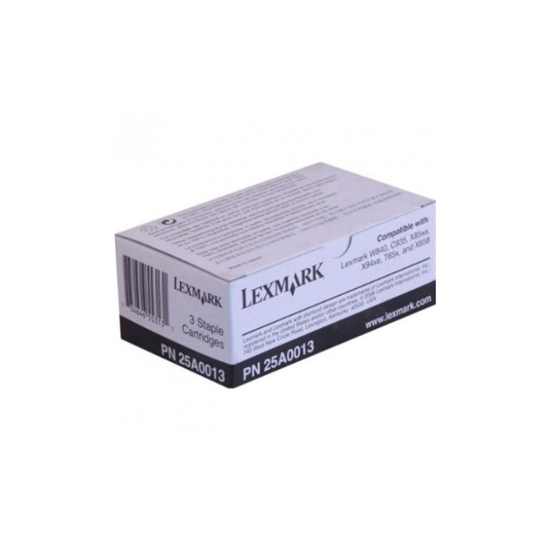 Grapas Originales LEXMARK 3 x 5000 unidades - 25A0013