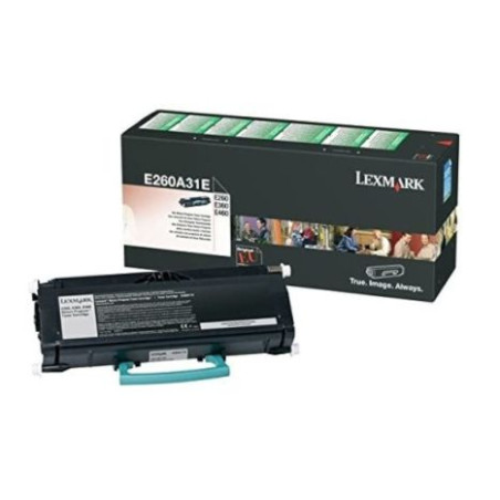 Toner Original LEXMARK E260 Negro - E260A31E [PAG-3500]