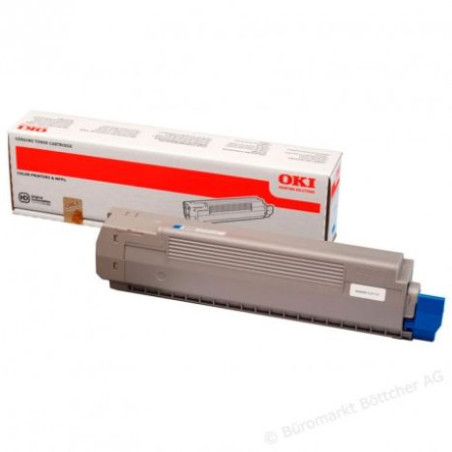 Toner Original OKI 44643003 Cyan - 44643003 [PAG-7300]