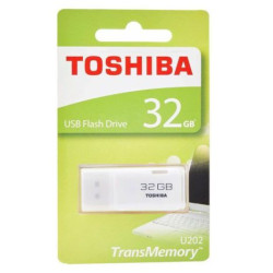Pendrive TOSHIBA TransMemory Hayabusa THNU202W0320E4 - 32GB · USB2.0 · Blanco