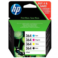 Pack Cartucho Original HP 364 BK+C+M+Y - N9J73AE [ML-3][PAG-250]