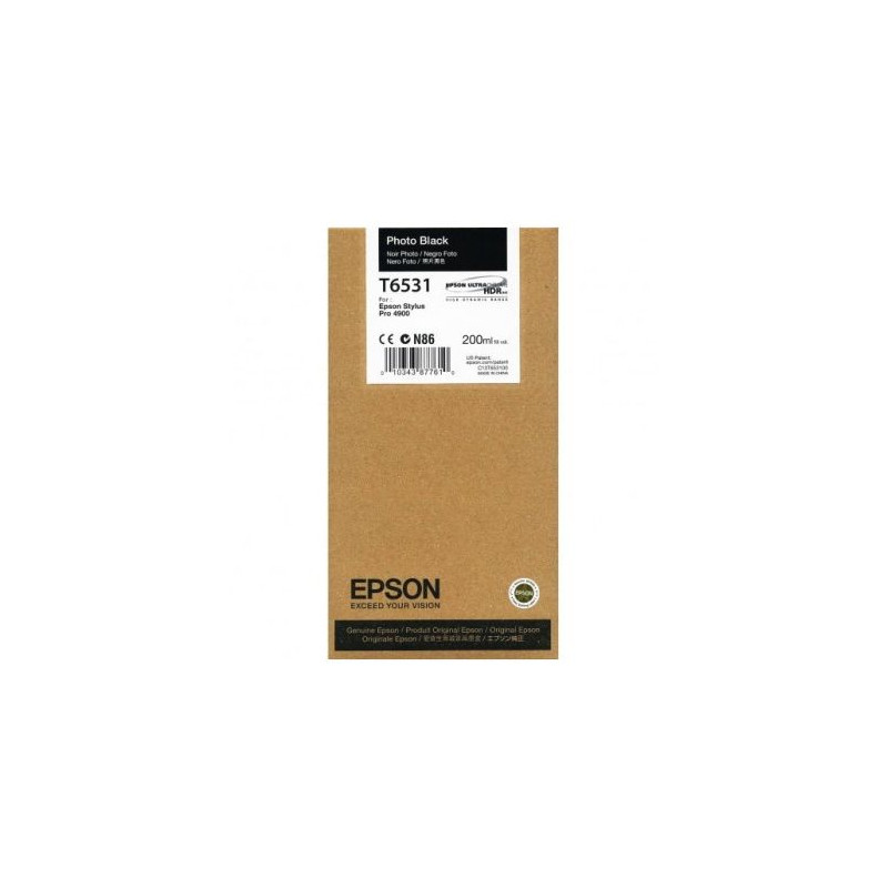 Cartucho  Original EPSON T6531 Negro - C13T653100  [ML-200]