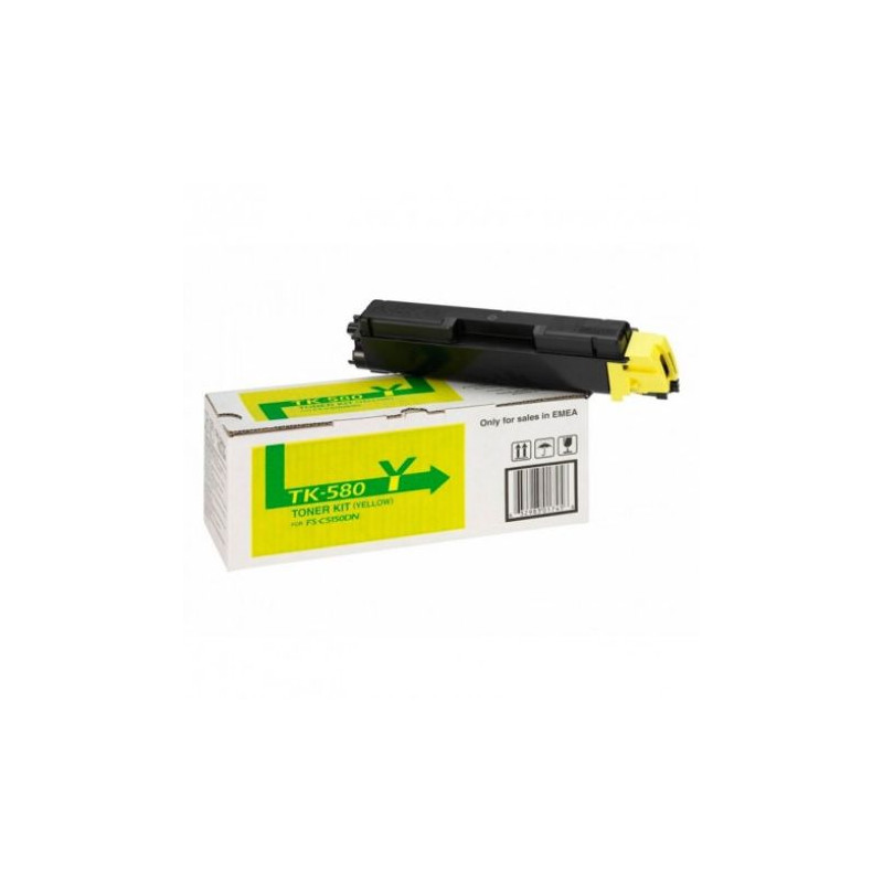 Toner Original KYOCERA-MITA TK580 Amarillo - TK580Y [PAG-3500]
