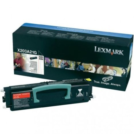 Toner Original LEXMARK X203A21G Negro - X203A21G [PAG-2500]