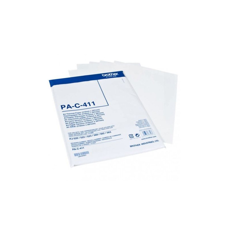 Papel Térmico Original BROTHER A4 100 Hojas - PAC411