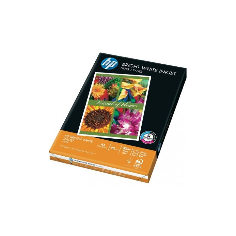 Pack 10 Papel Fotográfico Original HP Blanco A4 90 gr 250 Hojas - C5977B/61621