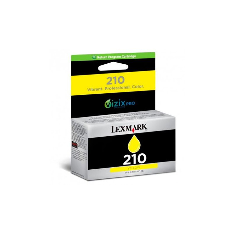 Cartucho Original LEXMARK 210 Amarillo - 14L0088E [PAG-500]