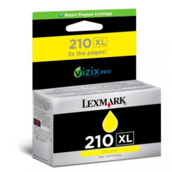 Cartucho Original LEXMARK 210XL Amarillo - 14L0177E [PAG-1600]
