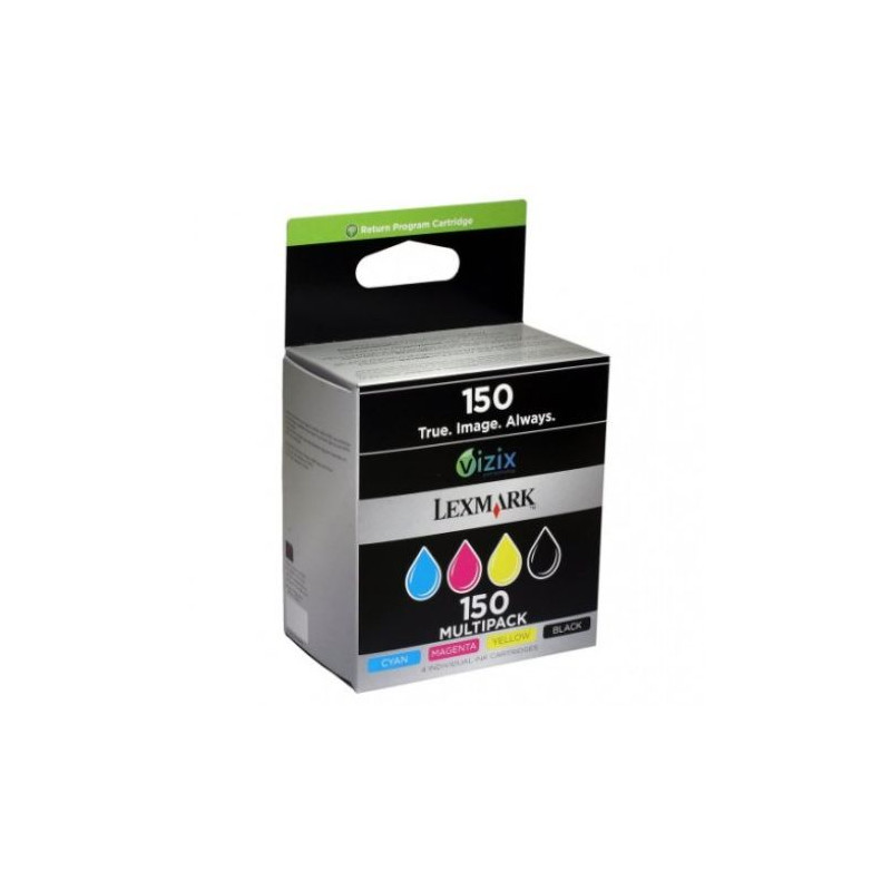 Pack Cartucho Original LEXMARK 150 BK+C+M+Y - 14N1910E [PAG-200]