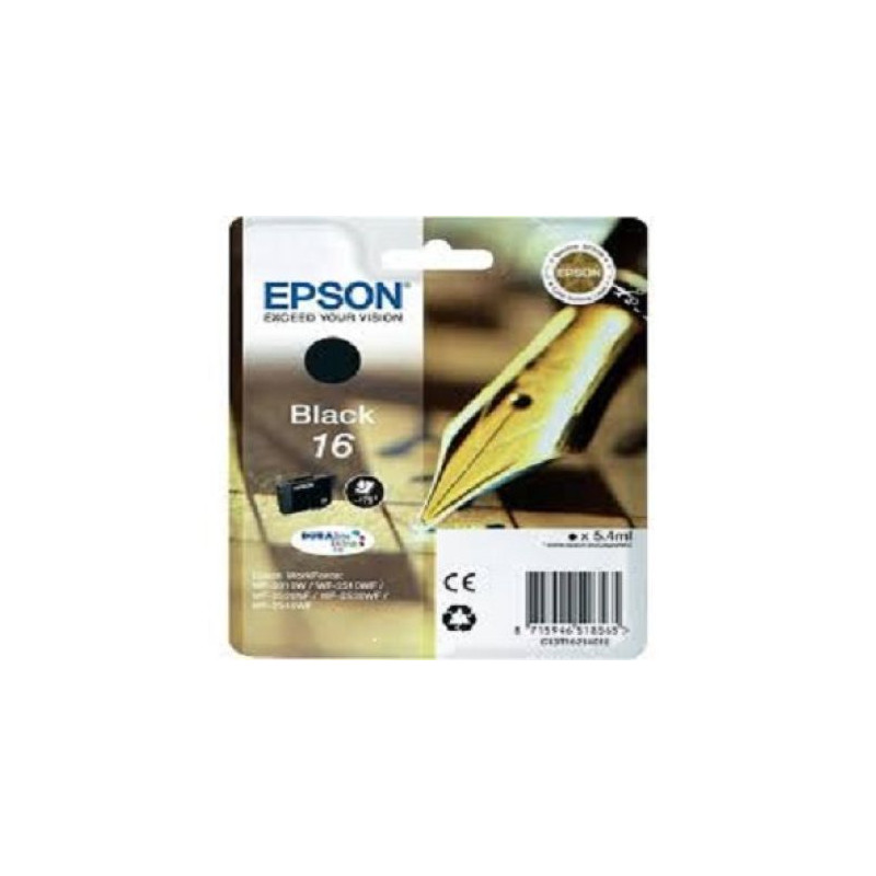 Cartucho Original EPSON 16 Negro - C13T16214010 [ML-5.3][PAG-175]