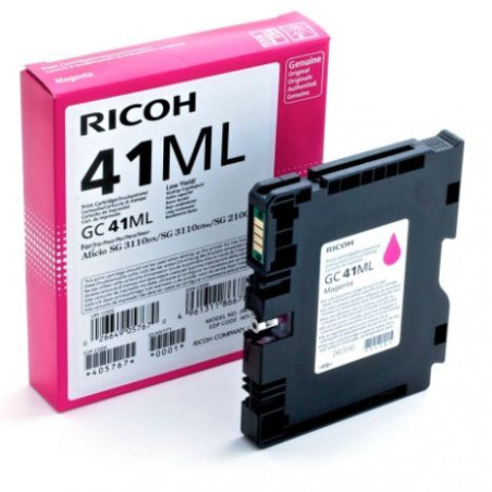 Cartucho Original RICOH GC41 Magenta - 405767 [ML-41][PAG-600]